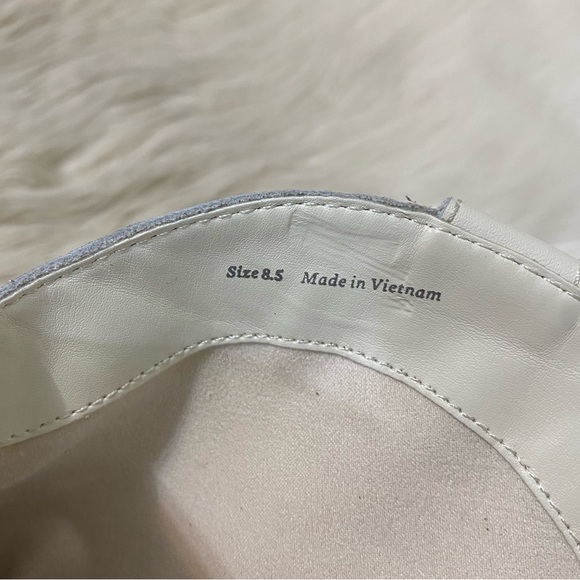 Dolce Vita White Leather Solow Studded Western Booties Cowboy Boots Western - Picture 9 of 10